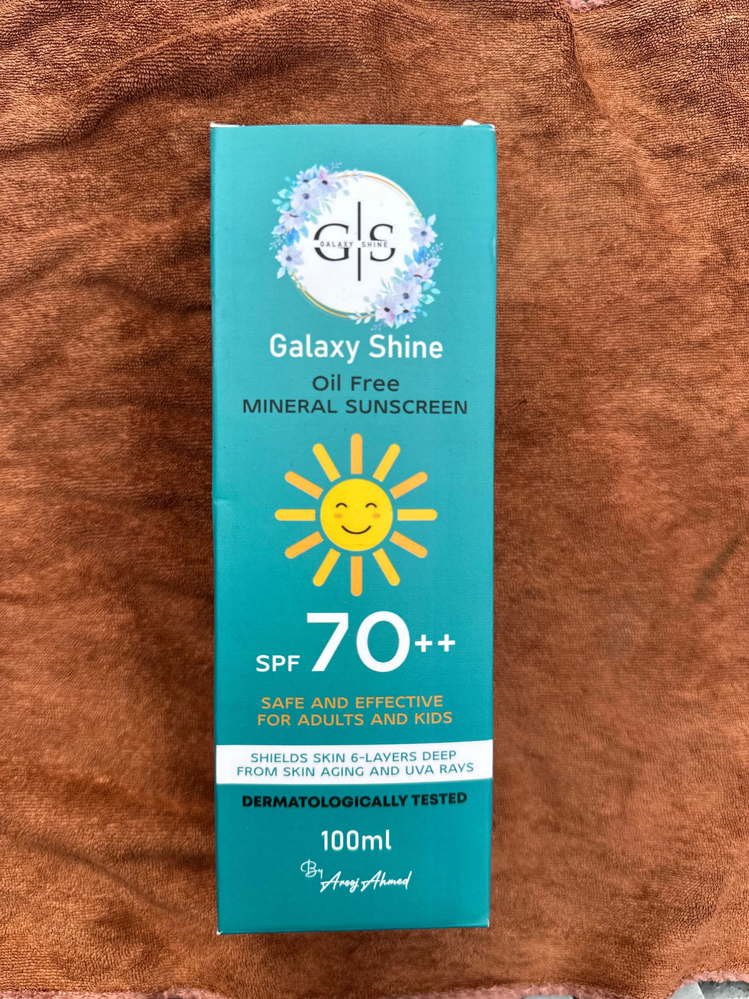 Oil-Free Mineral Sunscreen with SPF 70++